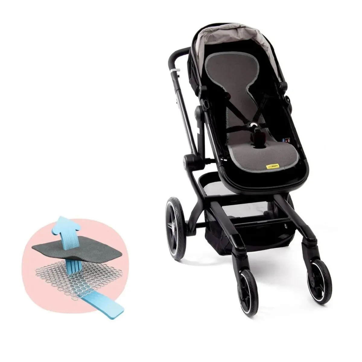 - Colchoneta 3D Airlayer para silla de paseo antracita*AEROMOOV New