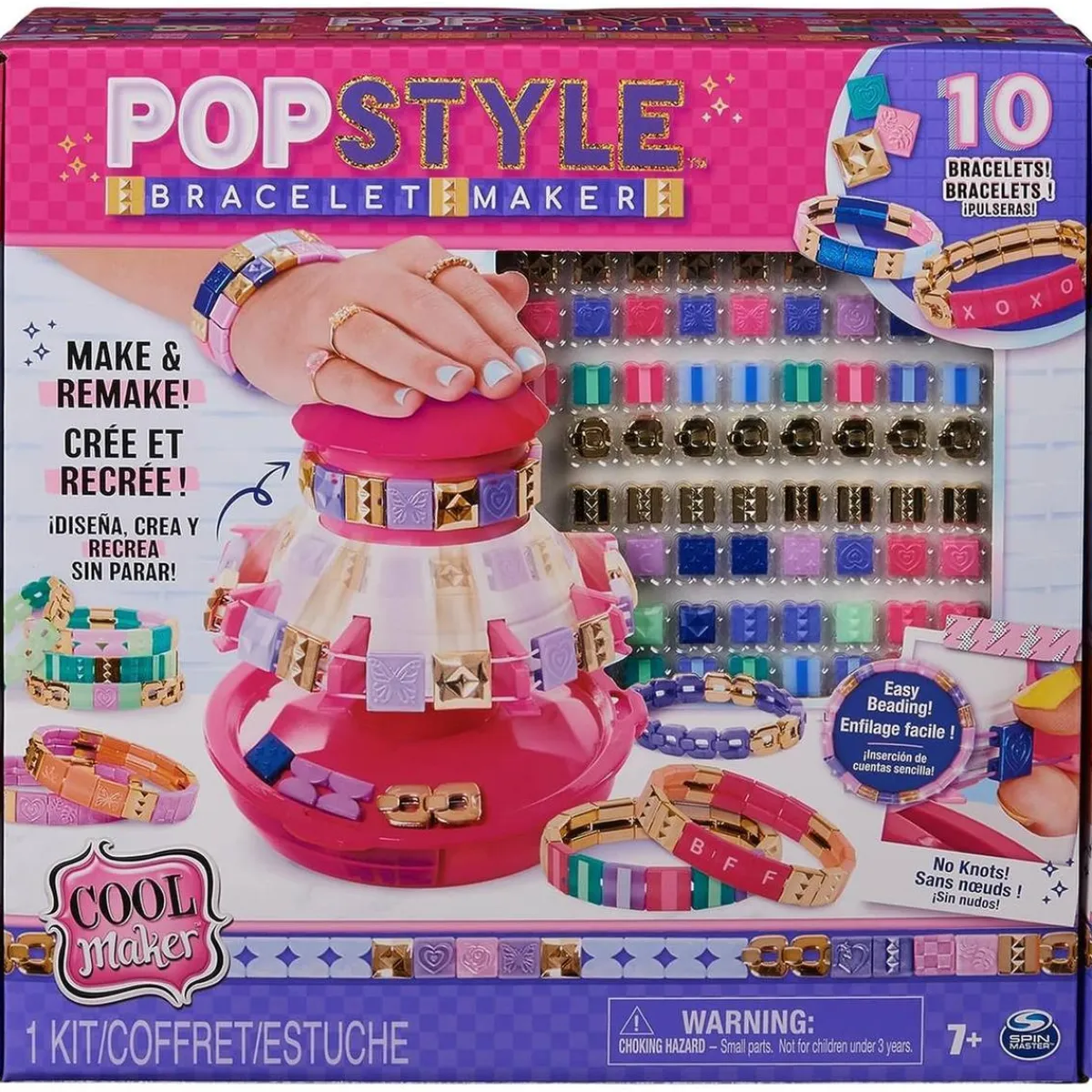 Air Hogs - Kit para hacer pulseras Popstyle con máquina de almacenamiento y cuentas reutilizables*SPIN MASTER Online