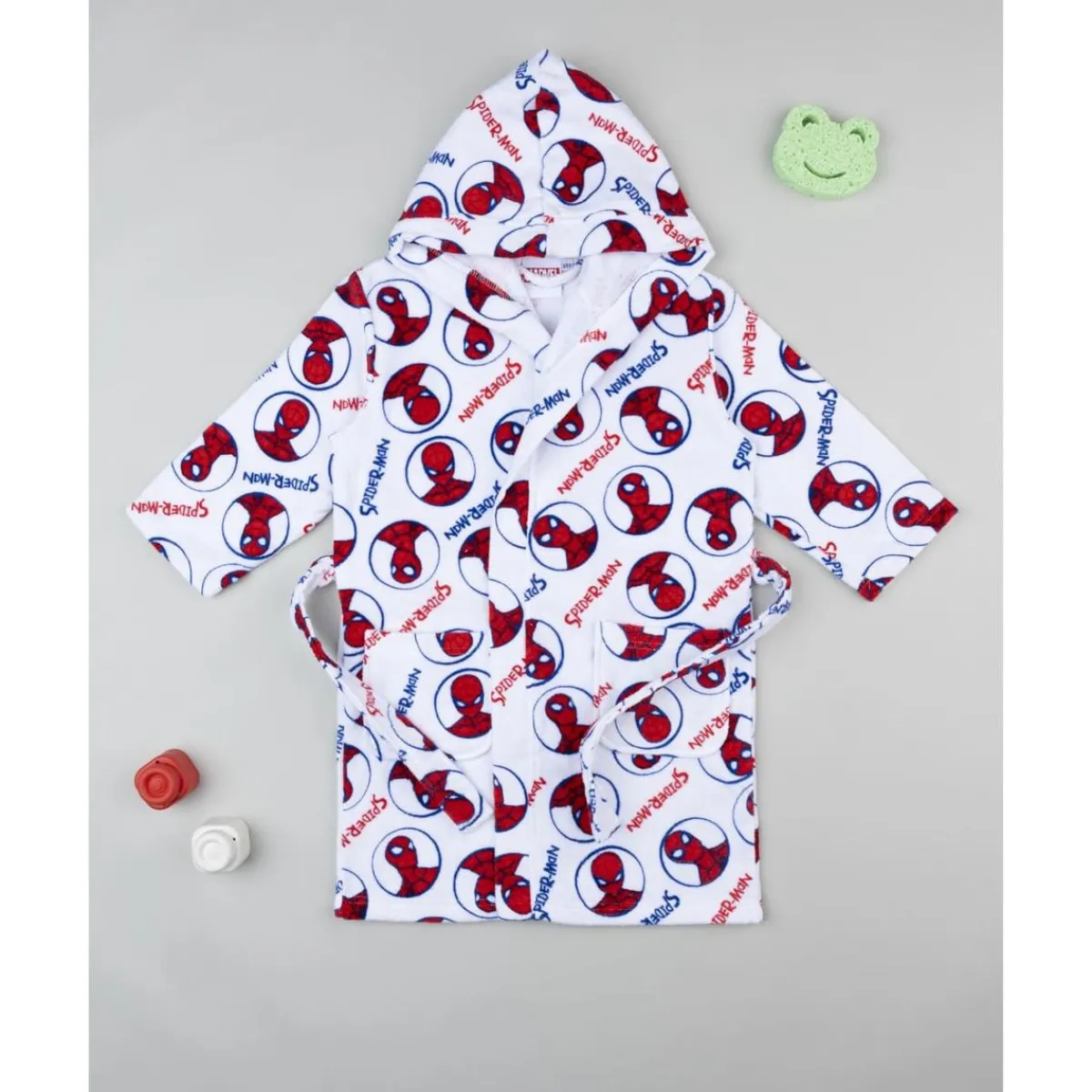 Albornoz niño Spiderman en rizo suave*Prenatal Discount