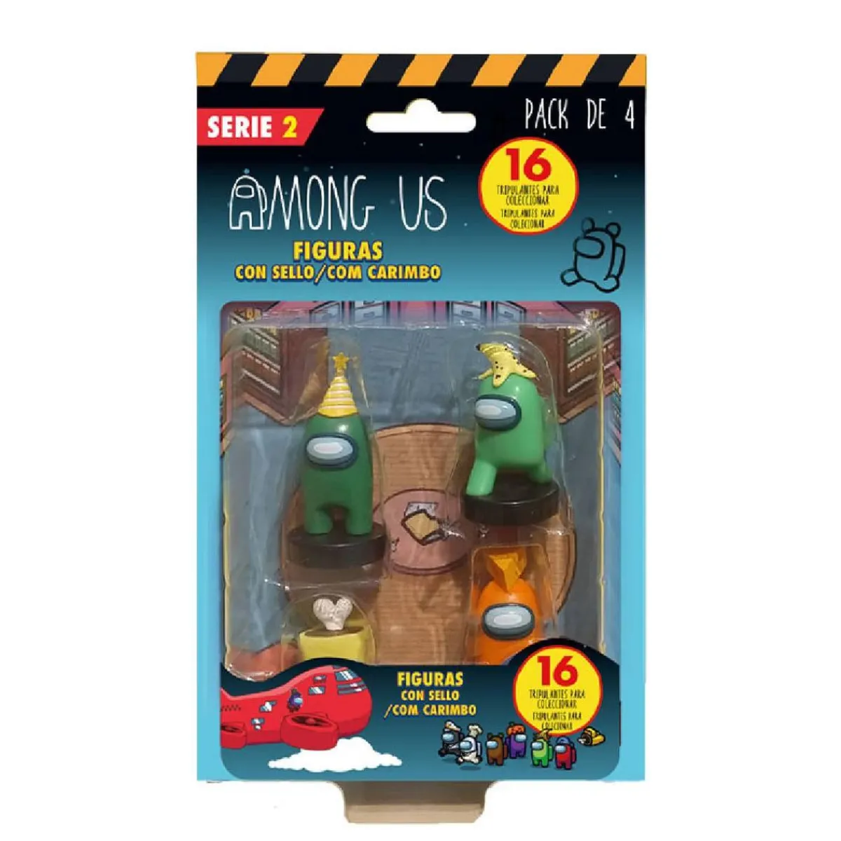 Discount Among Us - Pack 4 figuras con sellos (varios modelos) Figuras De Acción
