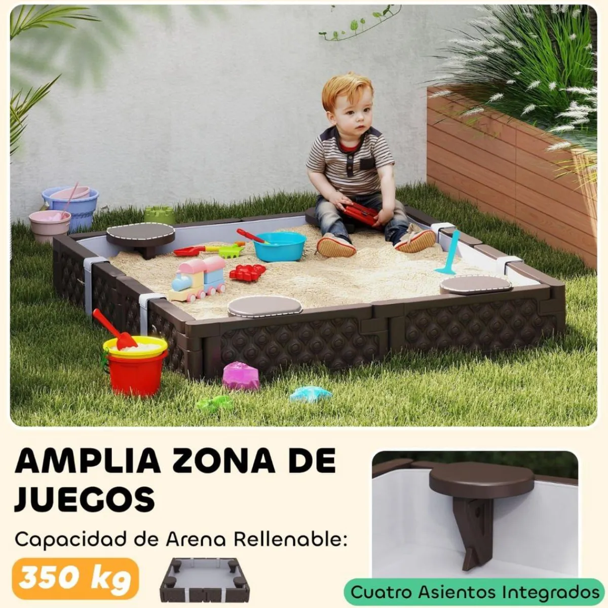 Sale Arenero con 4 asientos Juguetes De Verano
