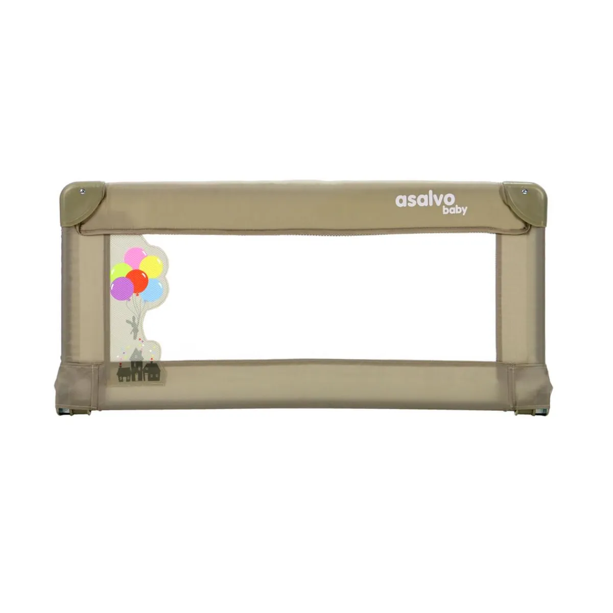 Asalvo - Barrera de Cama Magic City Beige 90 cm Seguridad·Antigolpes Y Reductores