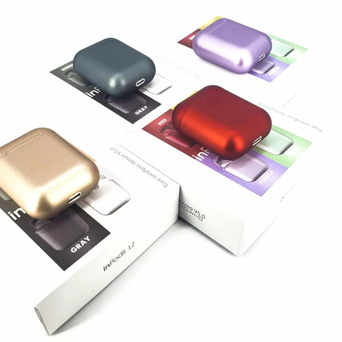 Auriculares Bluetooth INPODKLACK 12 Metalizado Rojo*KLACK EUROPE Outlet
