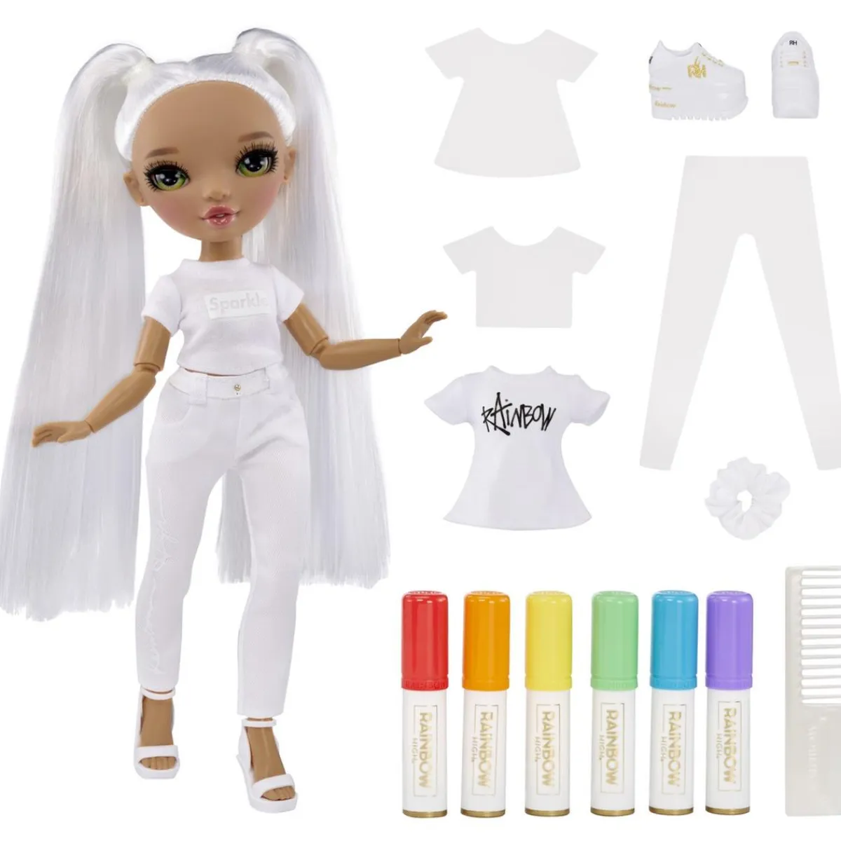 Clearance BABY born - Muñeca de moda Color & Create con ojos verdes y accesorios extra Muñecas