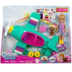 Barbie - Juguete avión biplaza con hélice giratoria y accesorios ㅤ*MATTEL Clearance