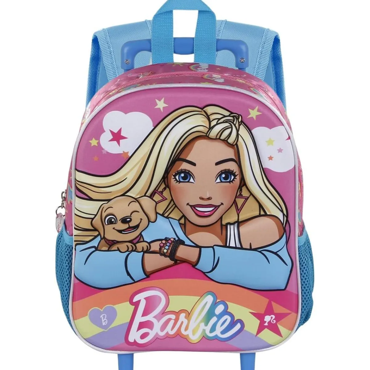 Barbie - Mochila infantil 3D con ruedas, Rosa ㅤ*KARACTER MANIA Discount