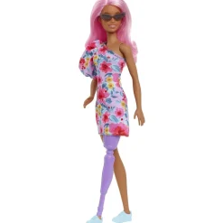 Barbie - Muñeca Fashionista con Gafas y Vestido Floral ㅤ*MATTEL