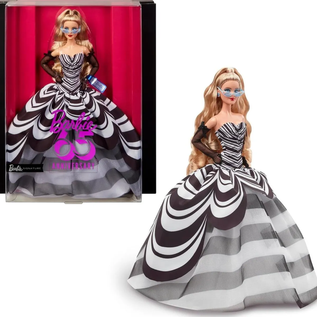 Hot Barbie - Signature 65 Aniversario Muñeca Rubia ㅤ Muñecas