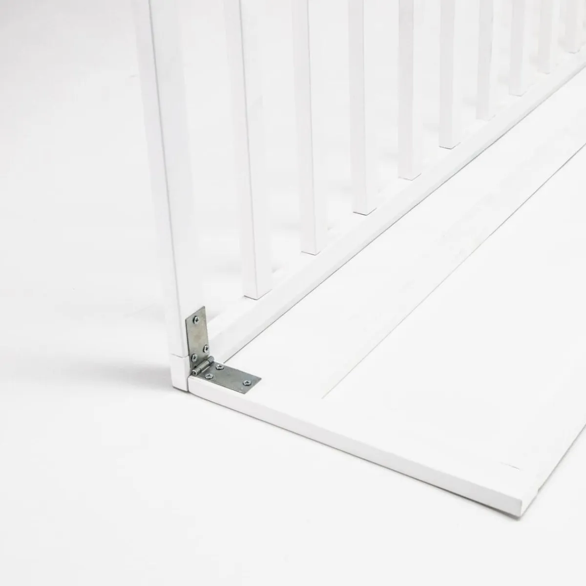 New Barrera de cama de Madera Natural Blanca Seguridad·Antigolpes Y Reductores