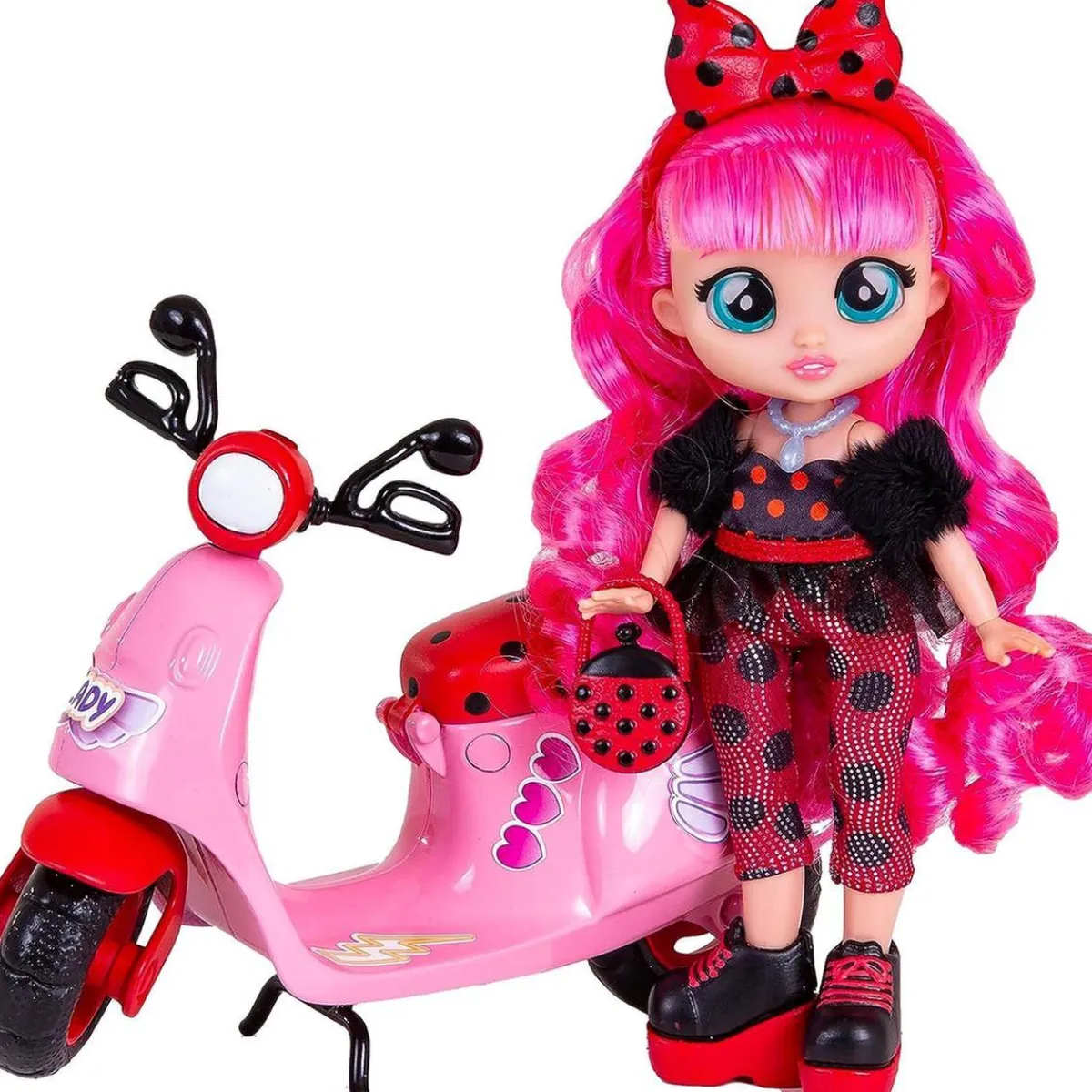 Hot Best Friends Forever Serie 3 Lady con pelo largo y 9 accesorios Muñecas