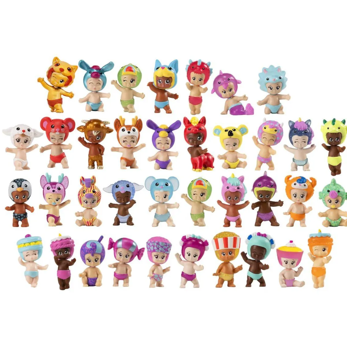 Hot Bibi-Chibis - Pack 5 figuras Coleccionables Y Mini Mundos