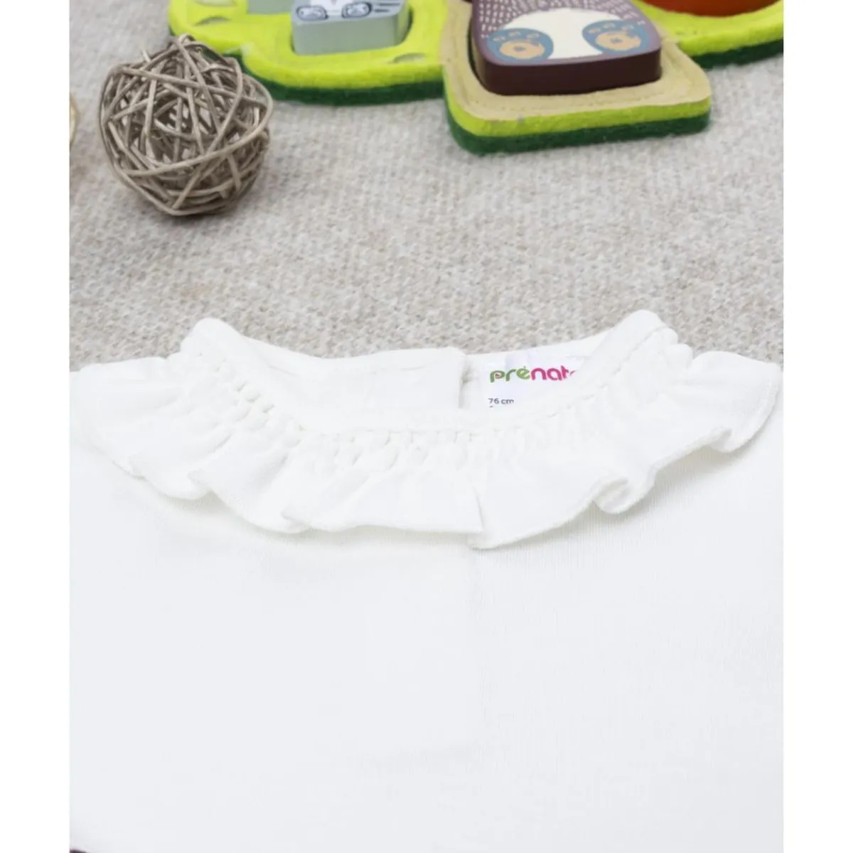 Body de niña blanco con estampado de ositos*Prenatal Best