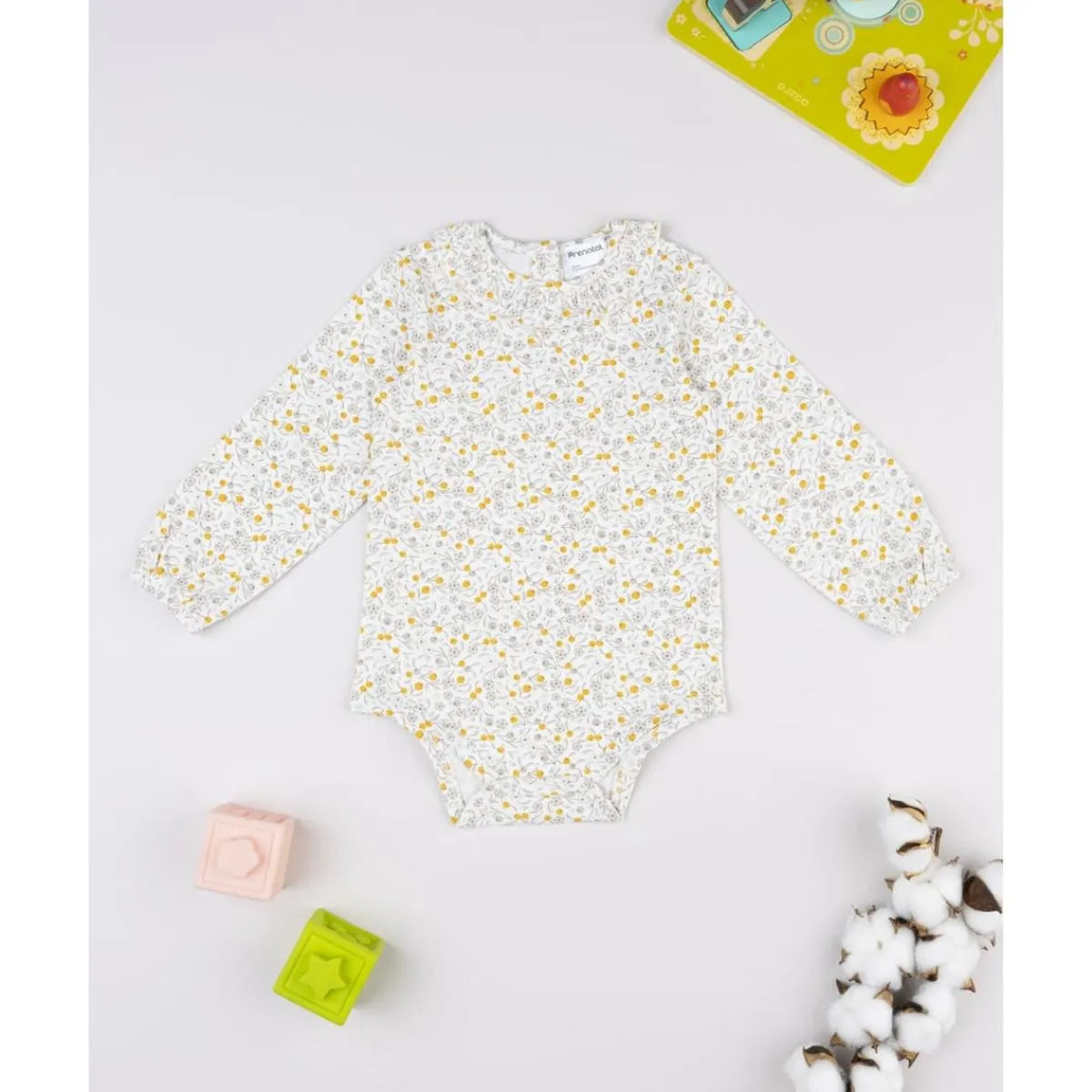 Best Body manga larga de niña con estampado floral Niña·Bebé Niña 3-36 Meses|Bebé Niña 3-36 Meses·Bodies