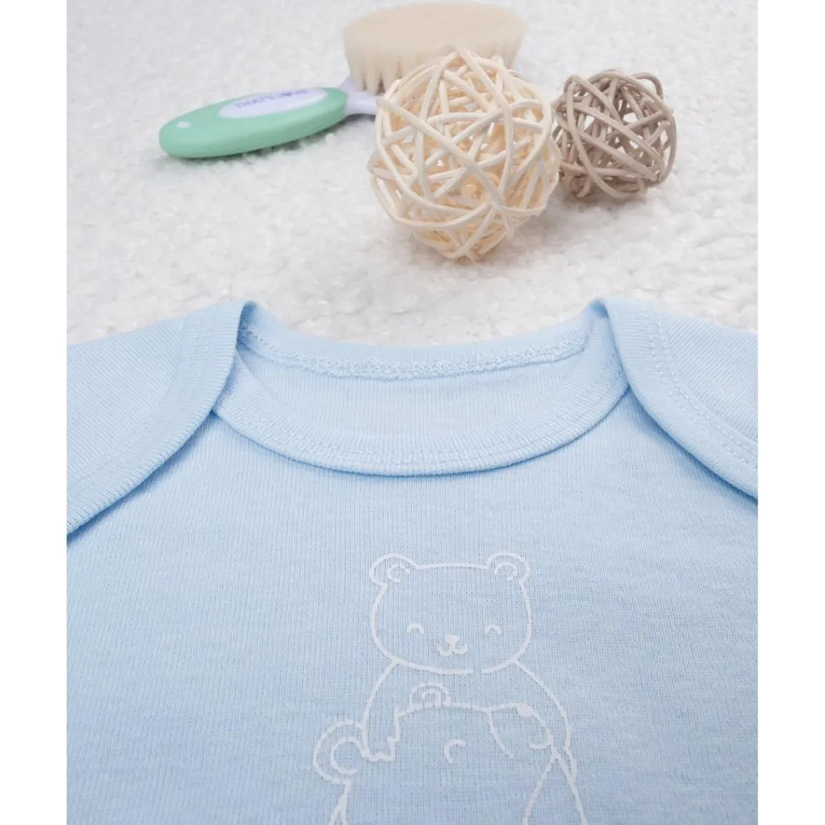 Body niño azul claro de manga corta*Prenatal Outlet