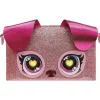 Hot Bolso de mano juguete cachorro con ojos arcoíris iluminados ㅤ Muñecas