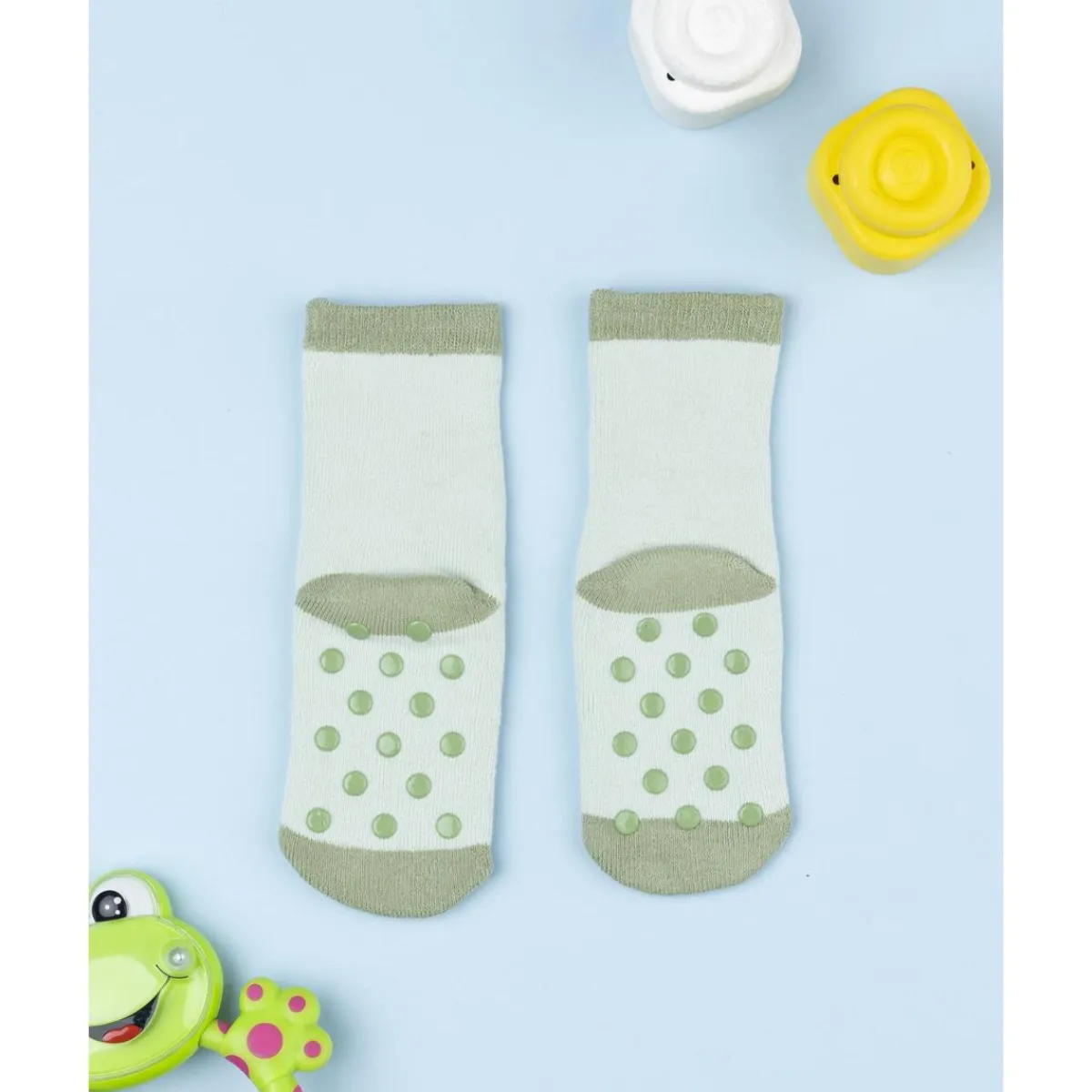 New Calcetines antideslizantes de niño verdes con dinosaurio Calzado Y Accesorios·Accesorios Y Complementos