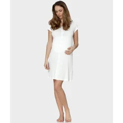 Camisa de parto de media manga a costillas*Prenatal Discount