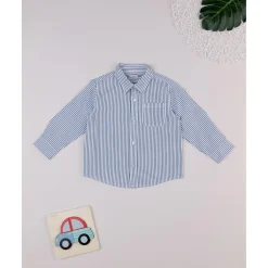 Camisa infantil de rayas blancas/azules*Prenatal New
