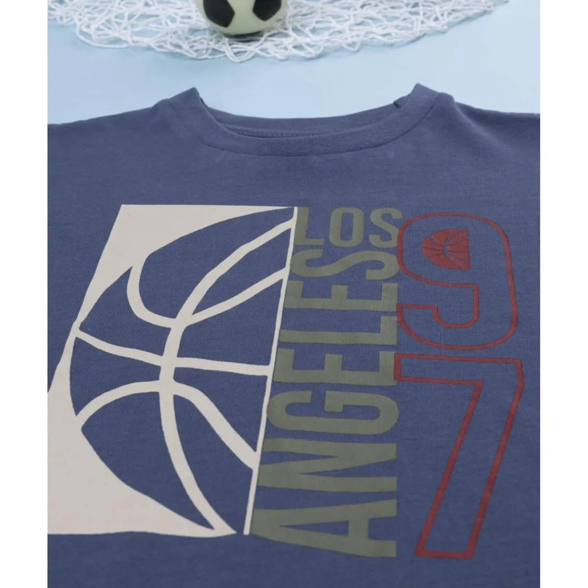 Hot Camiseta azul estampada para niño Niño·Niño 2-10 Años|Niño 2-10 Años·Camisas Y Camisetas