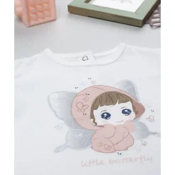 Clearance Camiseta blanca de niña con estampado Recién Nacido·Ropa Y Accesorios|Ropa Y Accesorios·Camisetas
