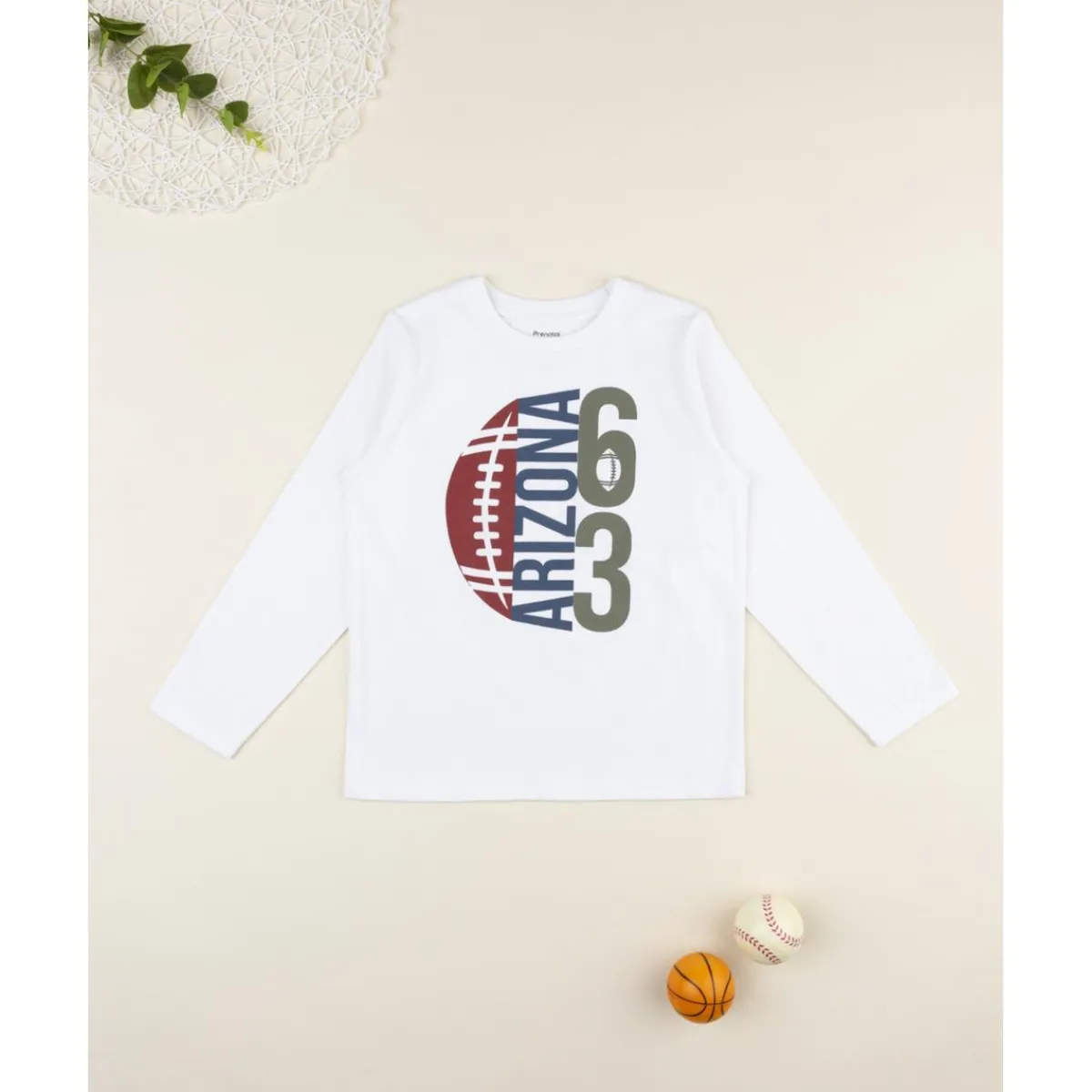 Camiseta blanca estampada para niño*Prenatal Online
