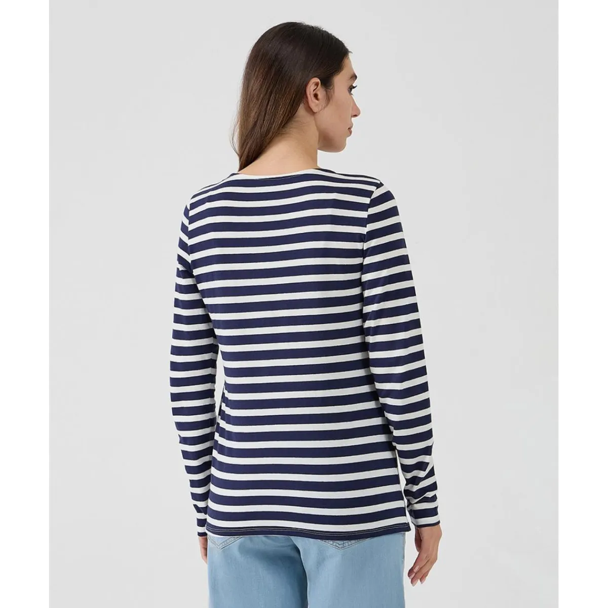 New Camiseta de lactancia estampada de rayas Moda·Camisetas|Premamá·Moda