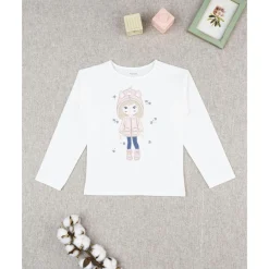 Best Camiseta de niña blanca con estampado de unicornio Niña·Niña 2-10 Años|Niña 2-10 Años·Camisas Y Camisetas