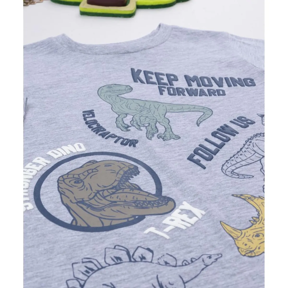Camiseta gris dinosaurios niño*Prenatal Hot