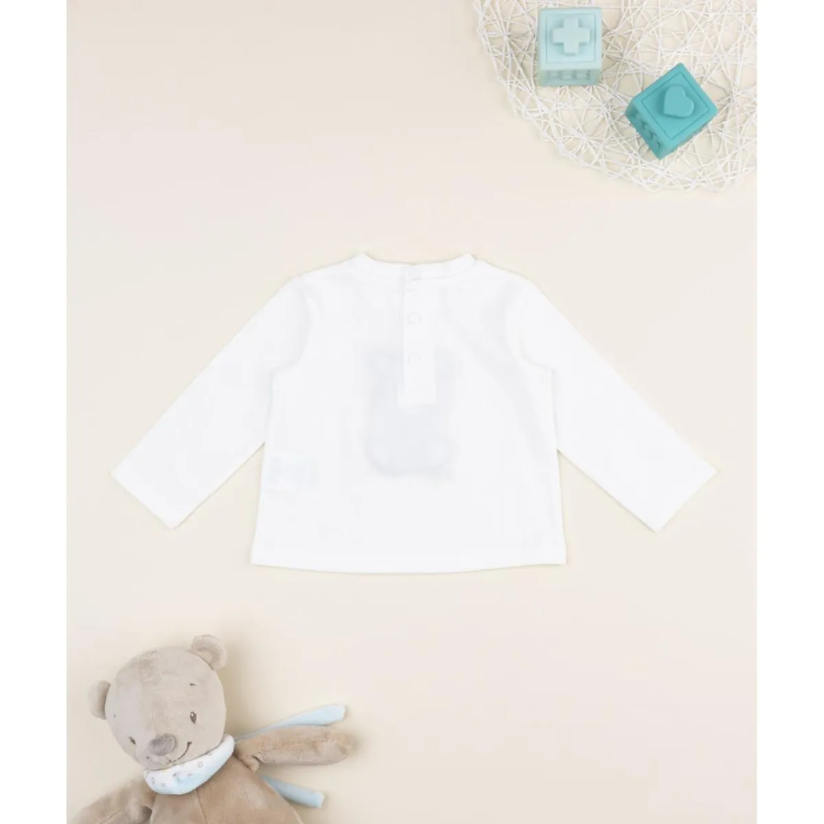 Best Camiseta infantil blanca con estampado de osito Recién Nacido·Ropa Y Accesorios|Ropa Y Accesorios·Camisetas