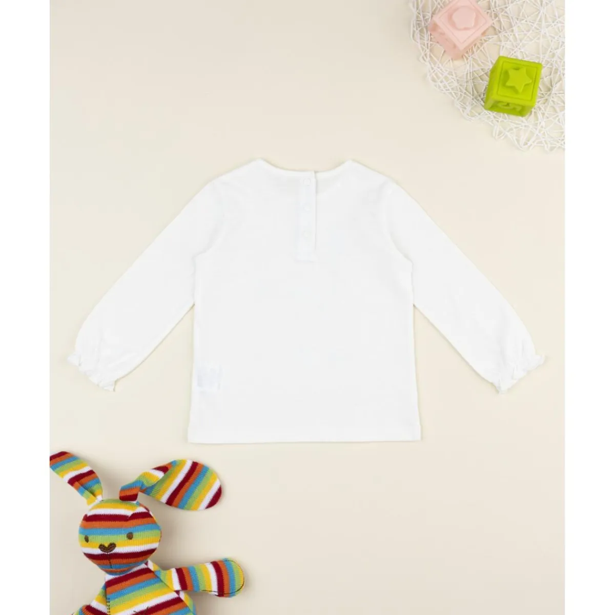 Online Camiseta niña blanca con estampado Niña·Bebé Niña 3-36 Meses|Bebé Niña 3-36 Meses·Camisas Y Camisetas
