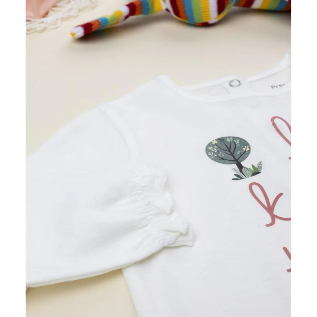 Online Camiseta niña blanca con estampado Niña·Bebé Niña 3-36 Meses|Bebé Niña 3-36 Meses·Camisas Y Camisetas