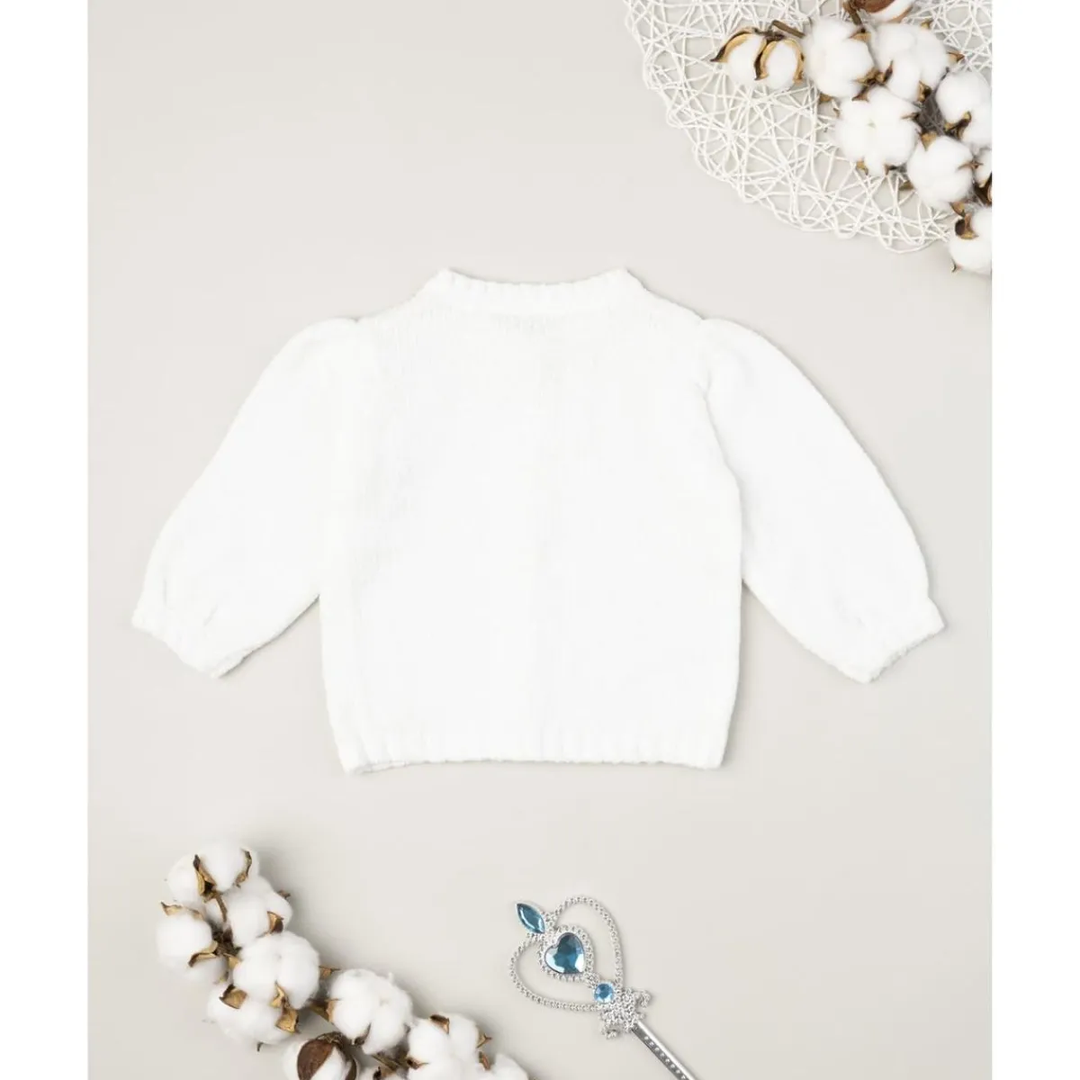 Hot Cardigan blanco de niña Recién Nacido·Primeras Salidas|Primeras Salidas·Cardigans