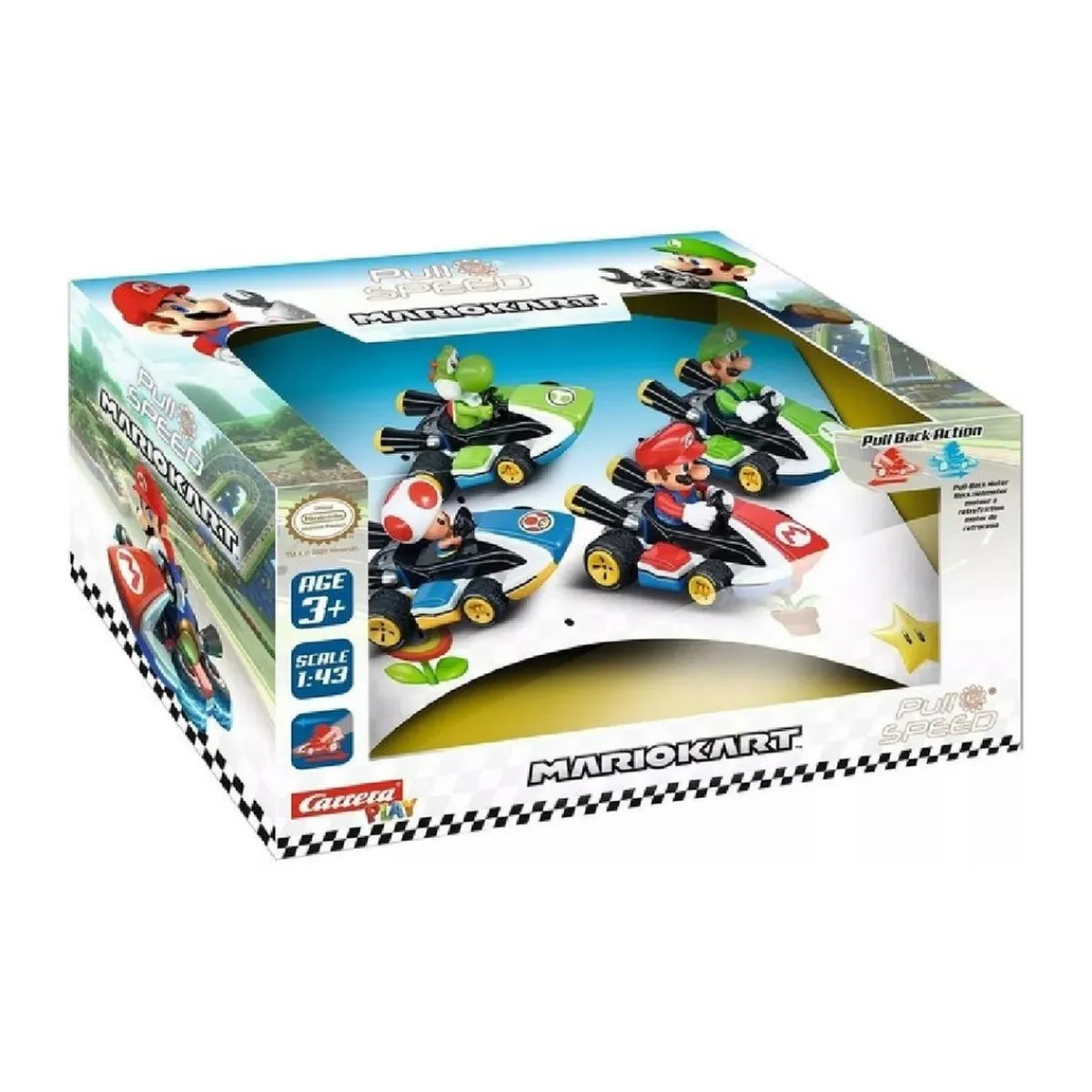 play - Mario Kart Pull and Speed Pack 4*CARRERA Discount