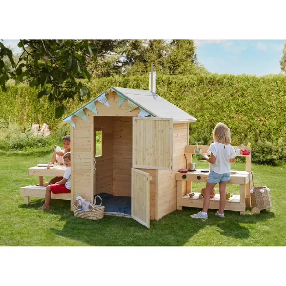 Casa infantil de madera Blanche*SOULET New