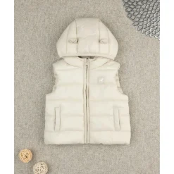Chaleco infantil blanco de nylon reciclado*Prenatal