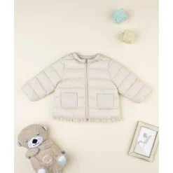 Chaqueta acolchada ligera niña beige*Prenatal Online