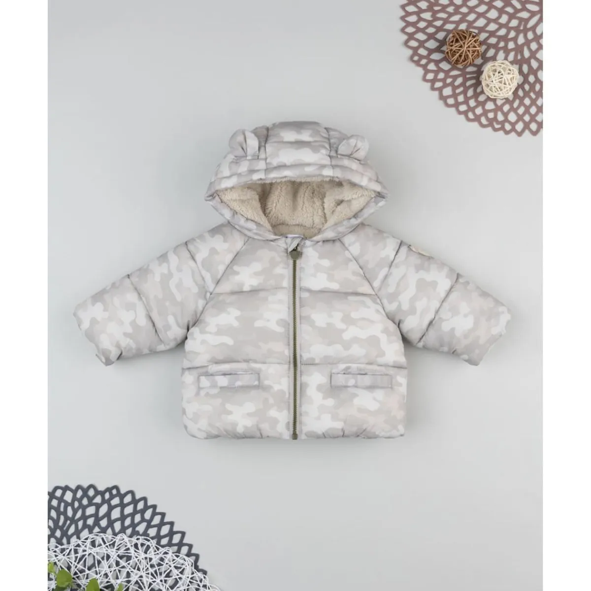 Chaqueta camouflage con capucha para bebé niño*Prenatal Hot