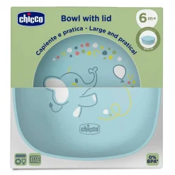 Outlet - Bol con tapa 6M - Azul Preparación Comida Y Accesorios·Platos Y Cubiertos Infantiles