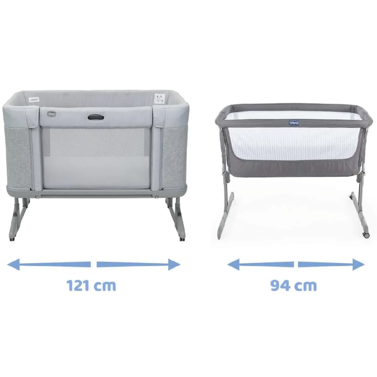 - Cuna de colecho Next2Me Forever Ash Grey Cross Collection*CHICCO New