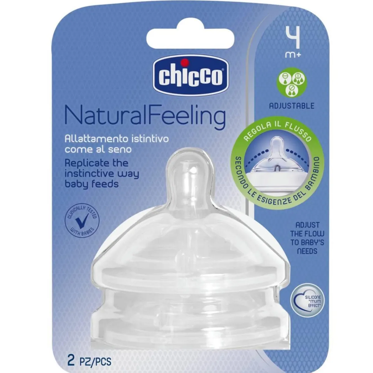 - Pack 2 tetinas NaturalFeeling - Flujo regulable*CHICCO Discount