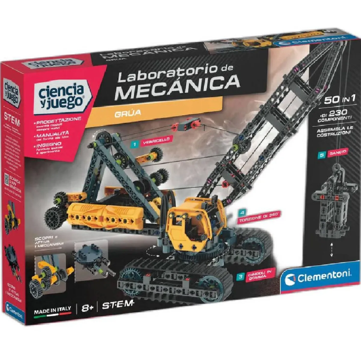 Ciencia y Juego - Laboratorio de Mecánica - Grúa*CLEMENTONI Outlet