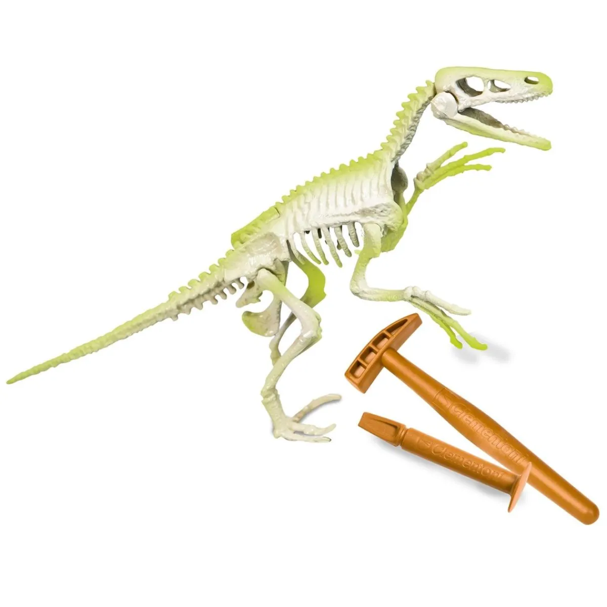 - Arqueojugando velociraptor fosforescente*CLEMENTONI