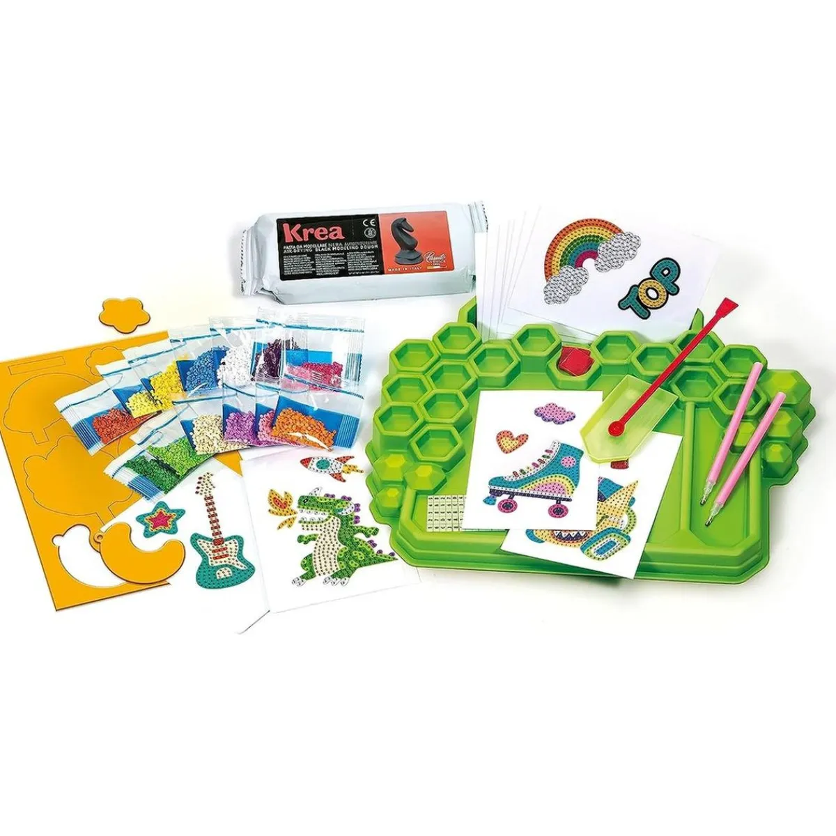 - Kit de pegatinas 3D brillantes y diamantes creativo para regalo*CLEMENTONI Best