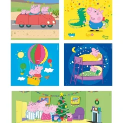 Best - Peppa Pig - Puzzle Infantil Multicolor 10 en 1, de distinto tamaño para montar progresivamente ㅤ Juegos Y Puzzles