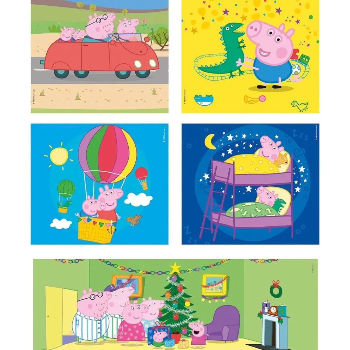 Best - Peppa Pig - Puzzle Infantil Multicolor 10 en 1, de distinto tamaño para montar progresivamente ㅤ Juegos Y Puzzles