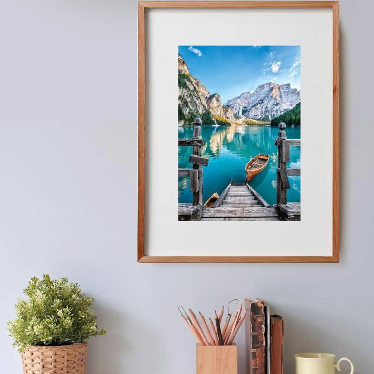 - Puzzle 500 piezas High Quality Collection - Braies Lake*CLEMENTONI New