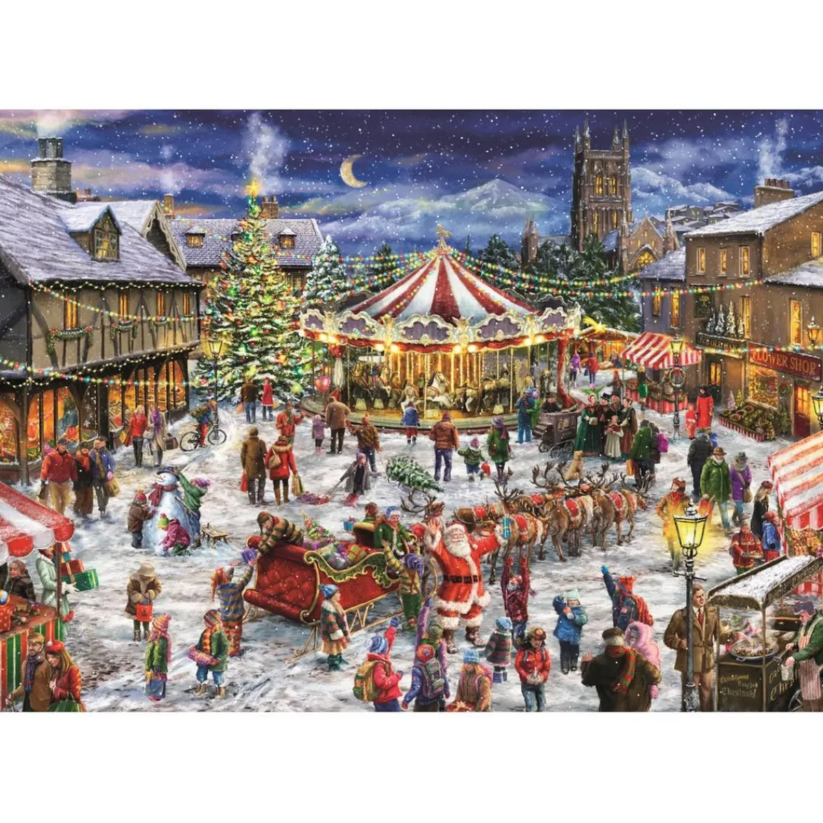 - Puzzle 1500 piezas - Feria de navidad Juegos Y Puzzles