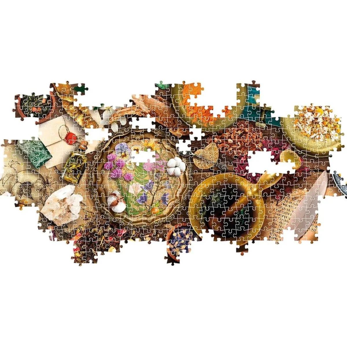 - Puzzle Panorama de 1000 piezas: Mesa del Herbolista ㅤ*CLEMENTONI Sale