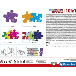 - Puzzles progresivos de superhéroes DC Comics, 10 en 1, multicolor, tamaño medium ㅤ*CLEMENTONI Sale