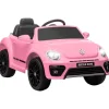 Best Coche eléctrico Volkswagen Beetle Rosa Vehículos De Batería O A Pedales